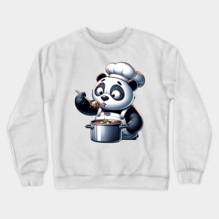 hef Panda - Culinary Maestro - Adorable Cooking Panda Shirt Crewneck Sweatshirt